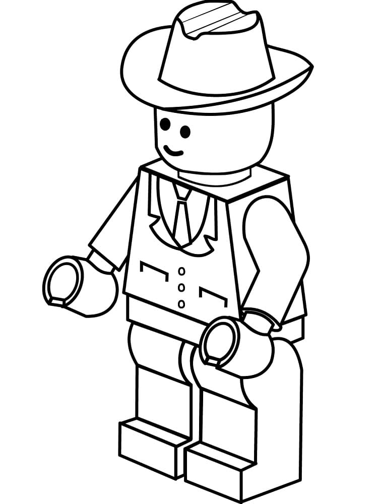 Lego Cowboy fargeleggingsside