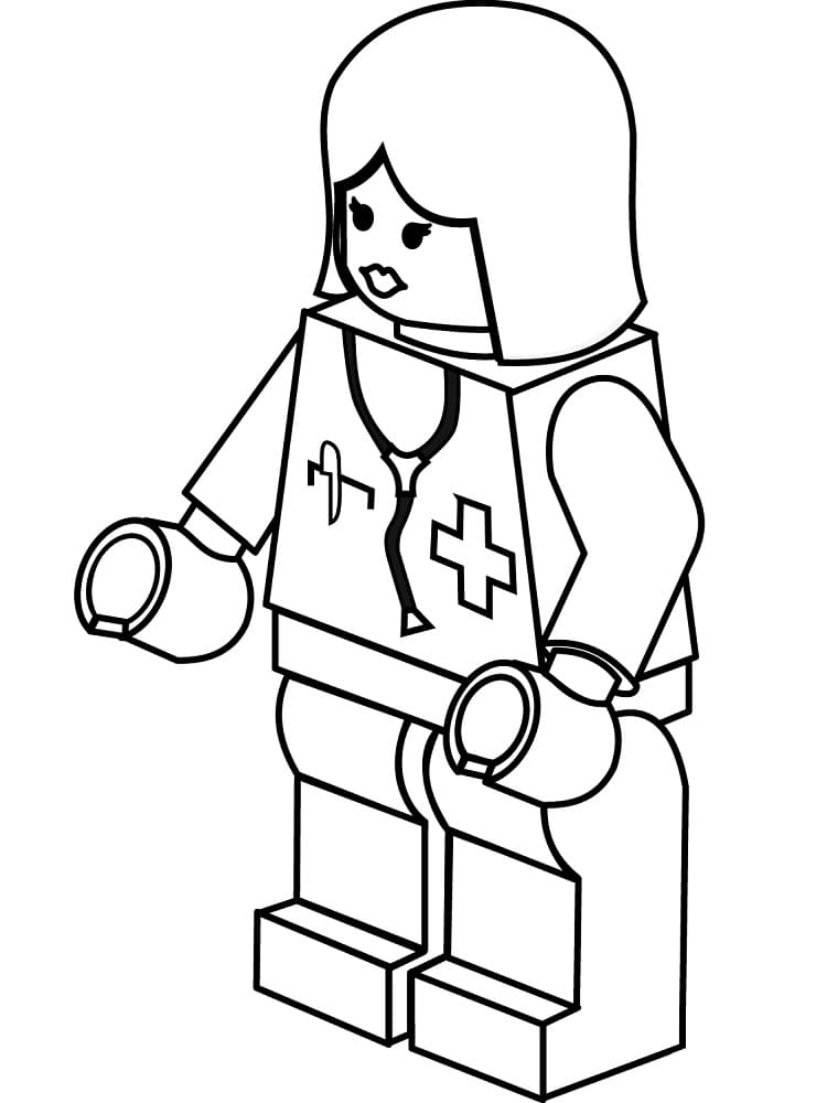 Lego Doktor fargeleggingsside