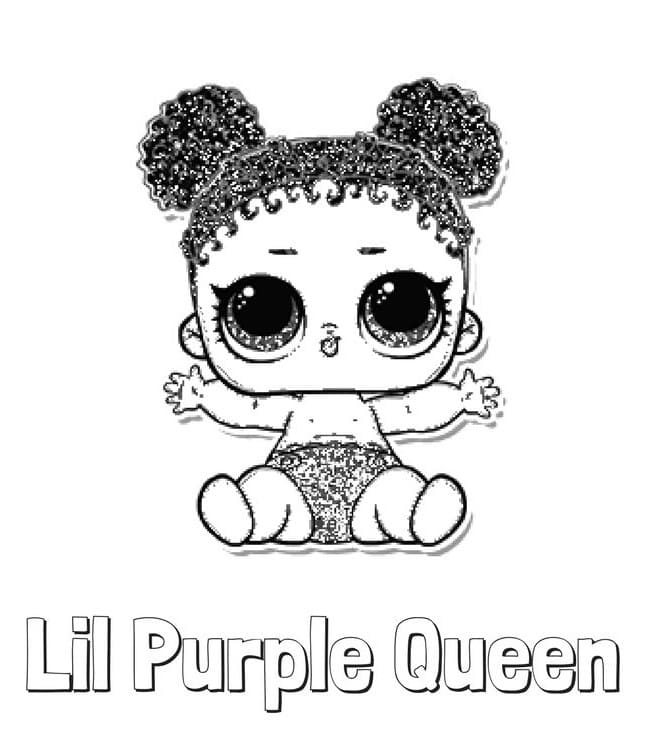 Lil Purple Queen LOL Surprise fargelegging