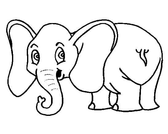 Lille Elefant fargelegging