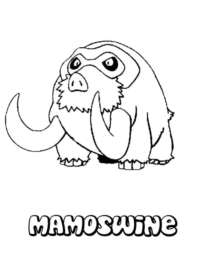 Mamoswine Pokemon fargelegging