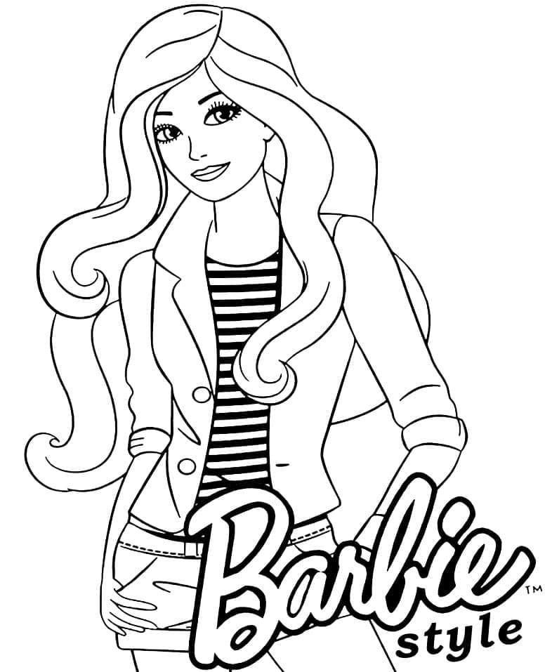 Mote Barbie fargelegging