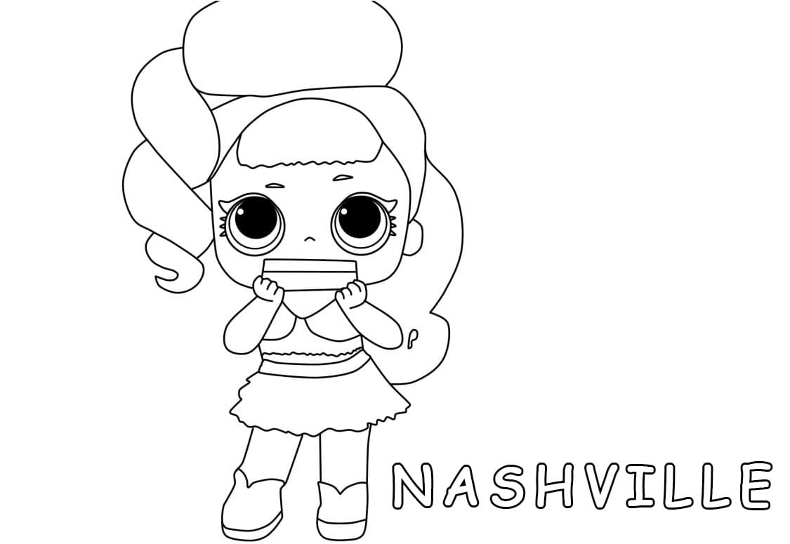 Nashville LOL Surprise Doll fargelegging