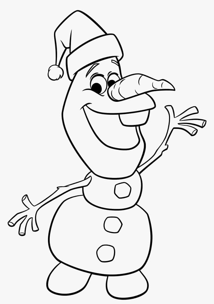 Olaf Til Jul fargelegging