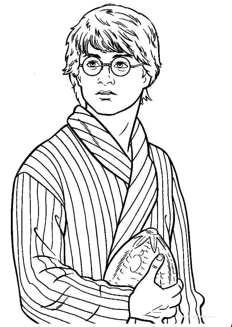 Portrett Av Harry Potter fargelegging