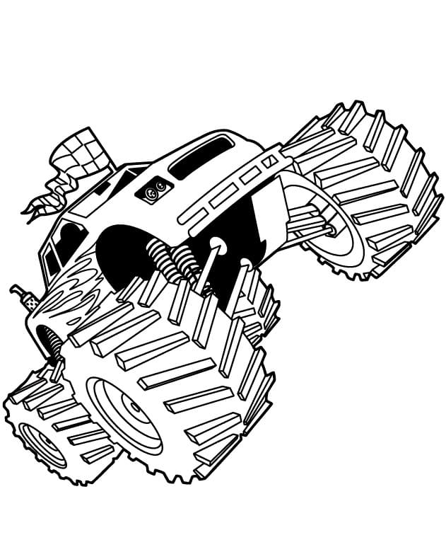 Racing Monstertruck fargeleggingsside