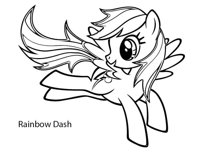 Rainbow Dash-Hopping fargelegging