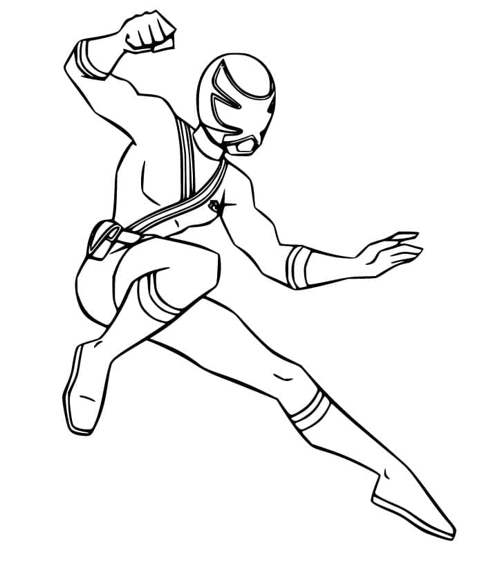 Rosa Power Ranger Samurai fargelegging