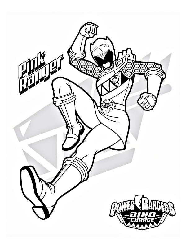 Rosa Power Rangers Dino Charge fargeleggingsside