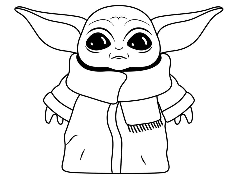 Baby Yoda Fargelegging