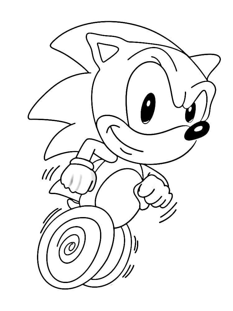 Sonic Løping fargelegging