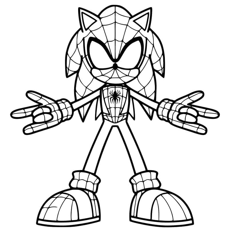 Sonic Spiderman fargelegging