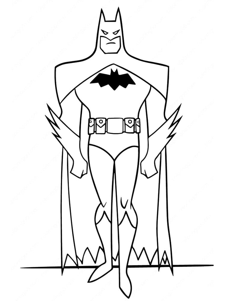 Superhelt Batman fargeleggingsside