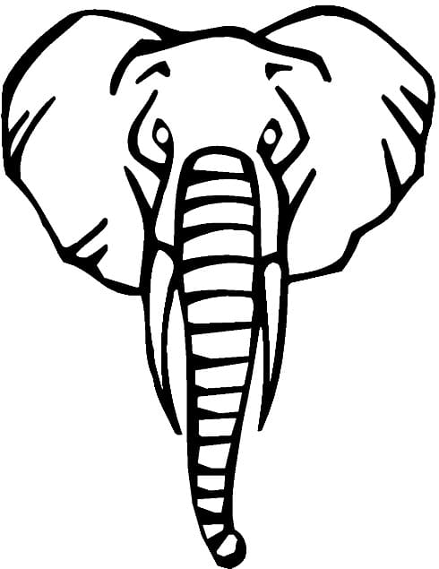 Tegning Av Elefanthode fargelegging