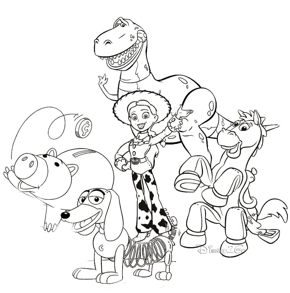 Toy Story For Barn fargeleggingsside