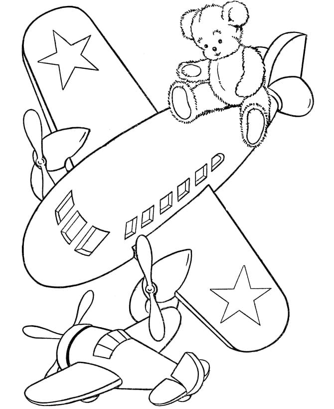 Toys Airplane fargeleggingsside