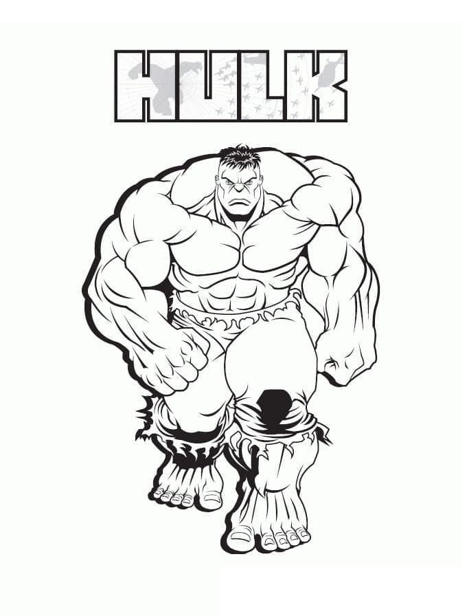 Veldig Sint Hulk fargeleggingsside