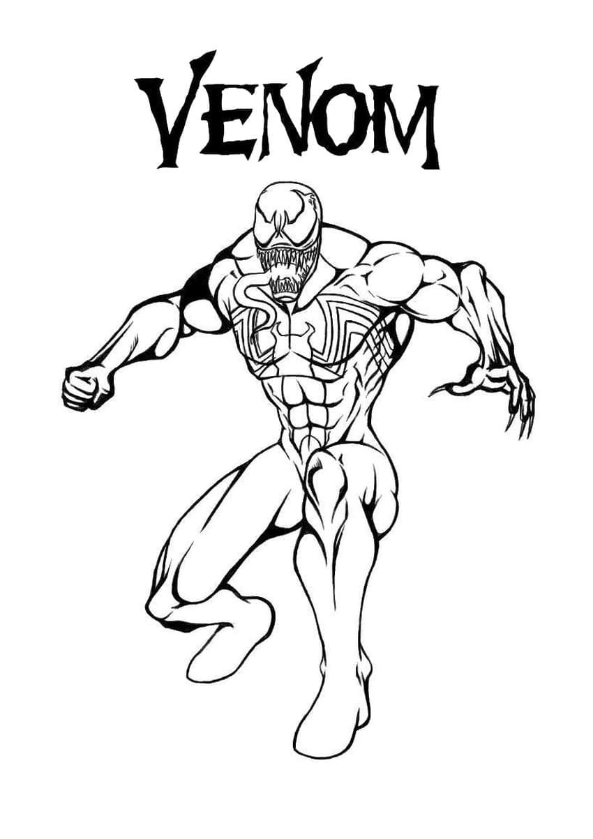 Venom Gratis Bilder fargeleggingsside