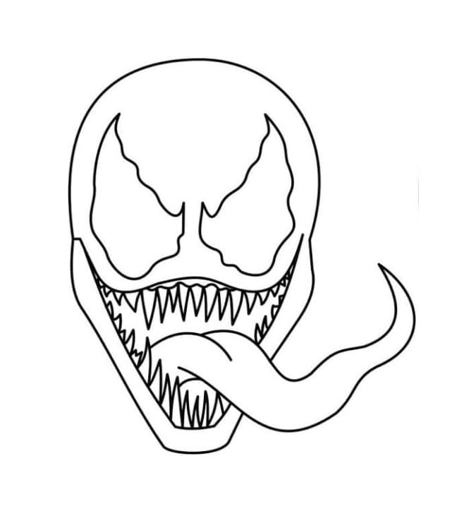 Venom Hode fargeleggingsside
