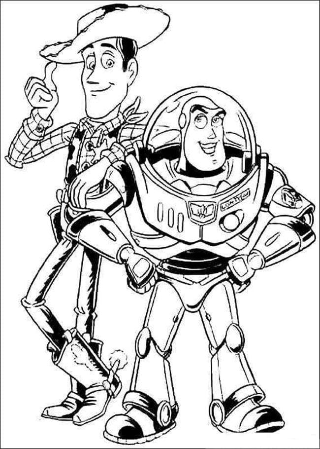 Woody and Buzz Lightyear fargeleggingsside