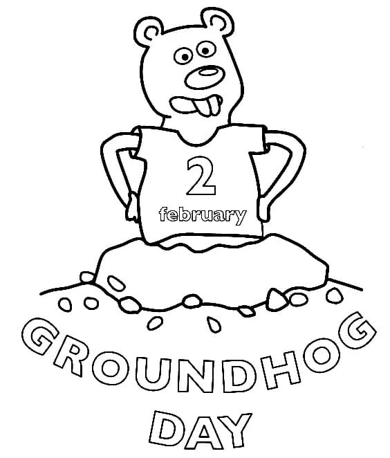 2. februar Groundhog Day fargelegging