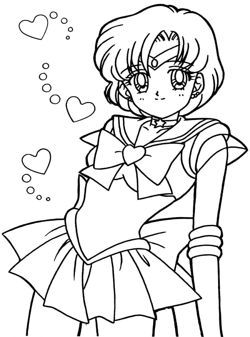 Ami Mizuno Sailor Mercury fargeleggingsside