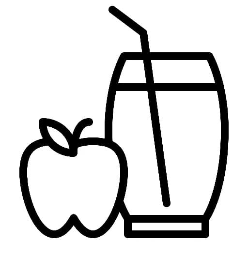 Apple and Apple Juice fargeleggingsside