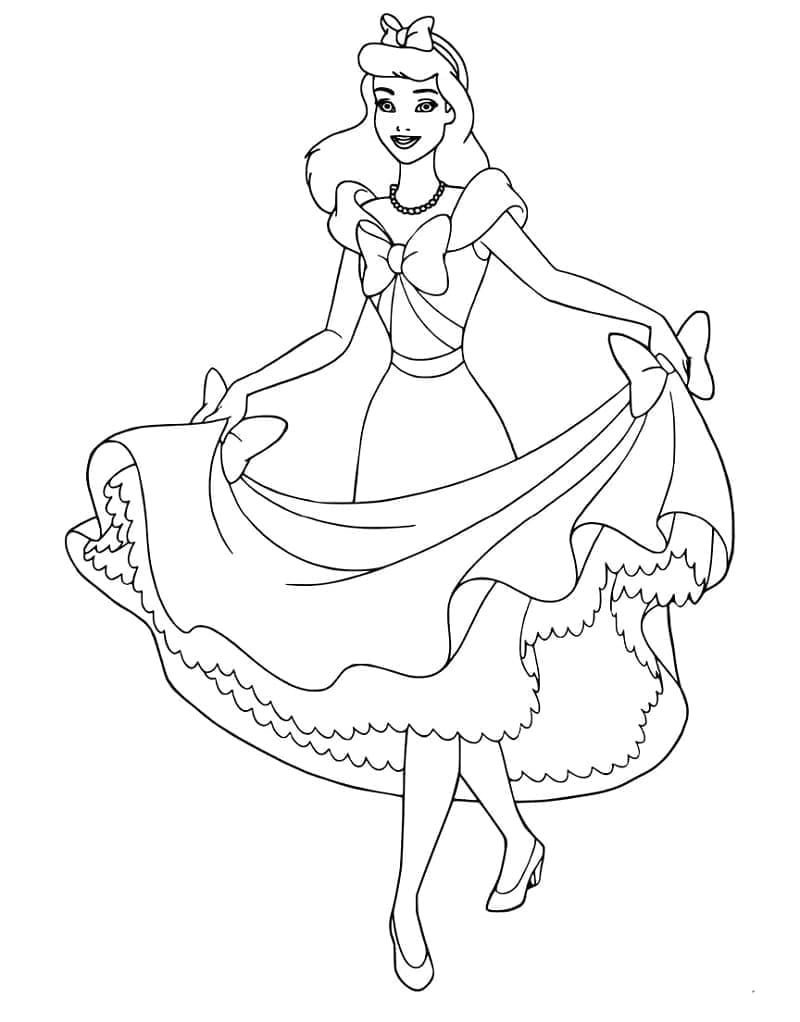 Askepott Disney-Prinsesse fargelegging