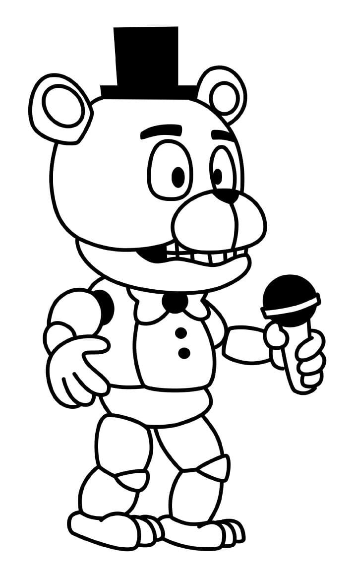 Bedårende Freddy Five Nights at Freddy's fargelegging