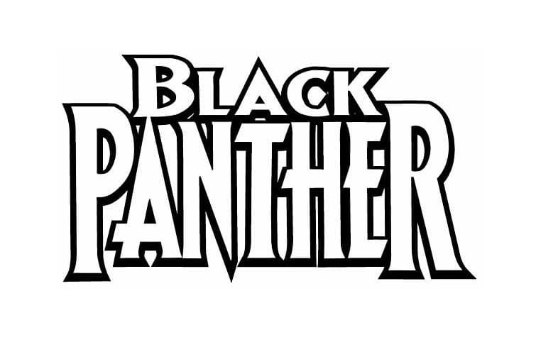 Black Panther Logo fargelegging