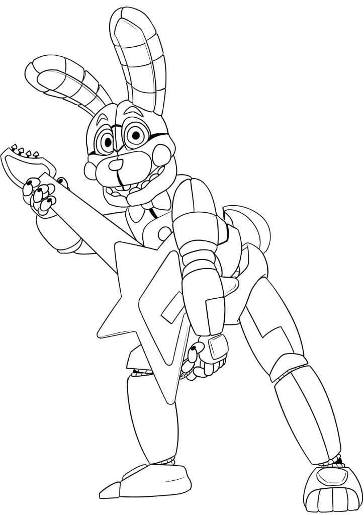 Bonnie FNAF fargelegging