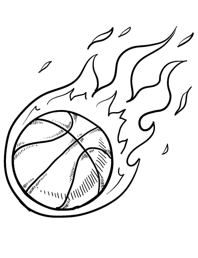 Brann Basketballball fargelegging