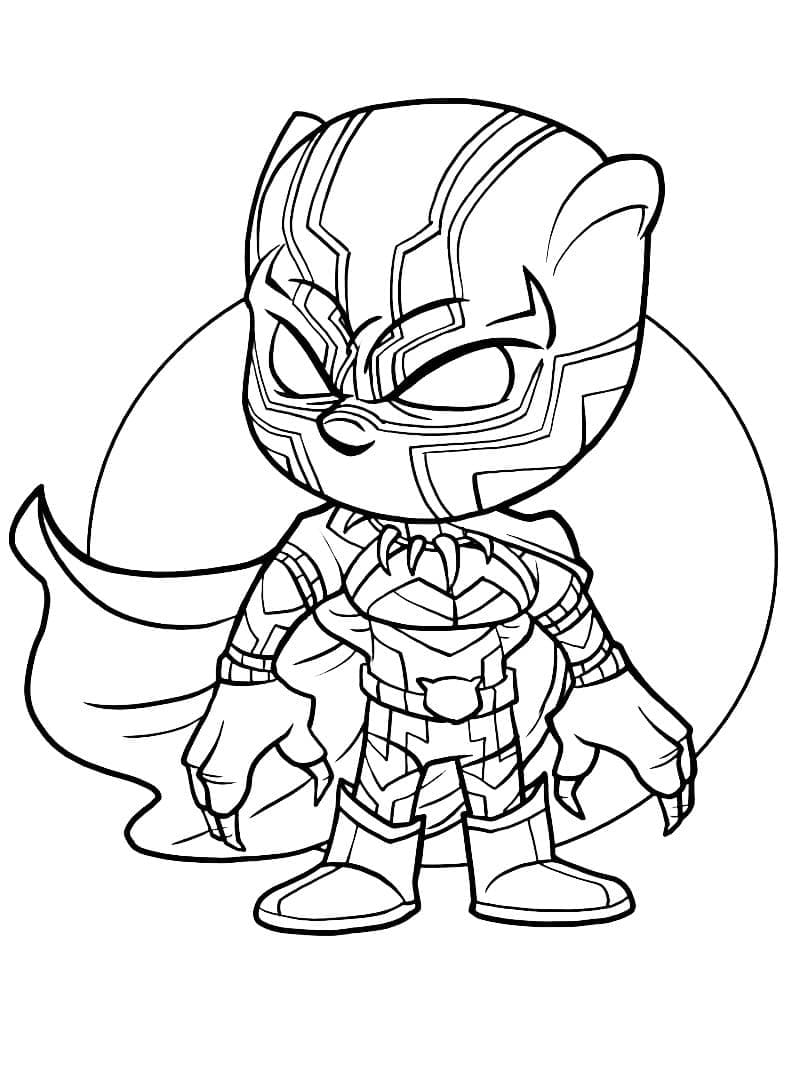 Chibi Black Panther fargelegging