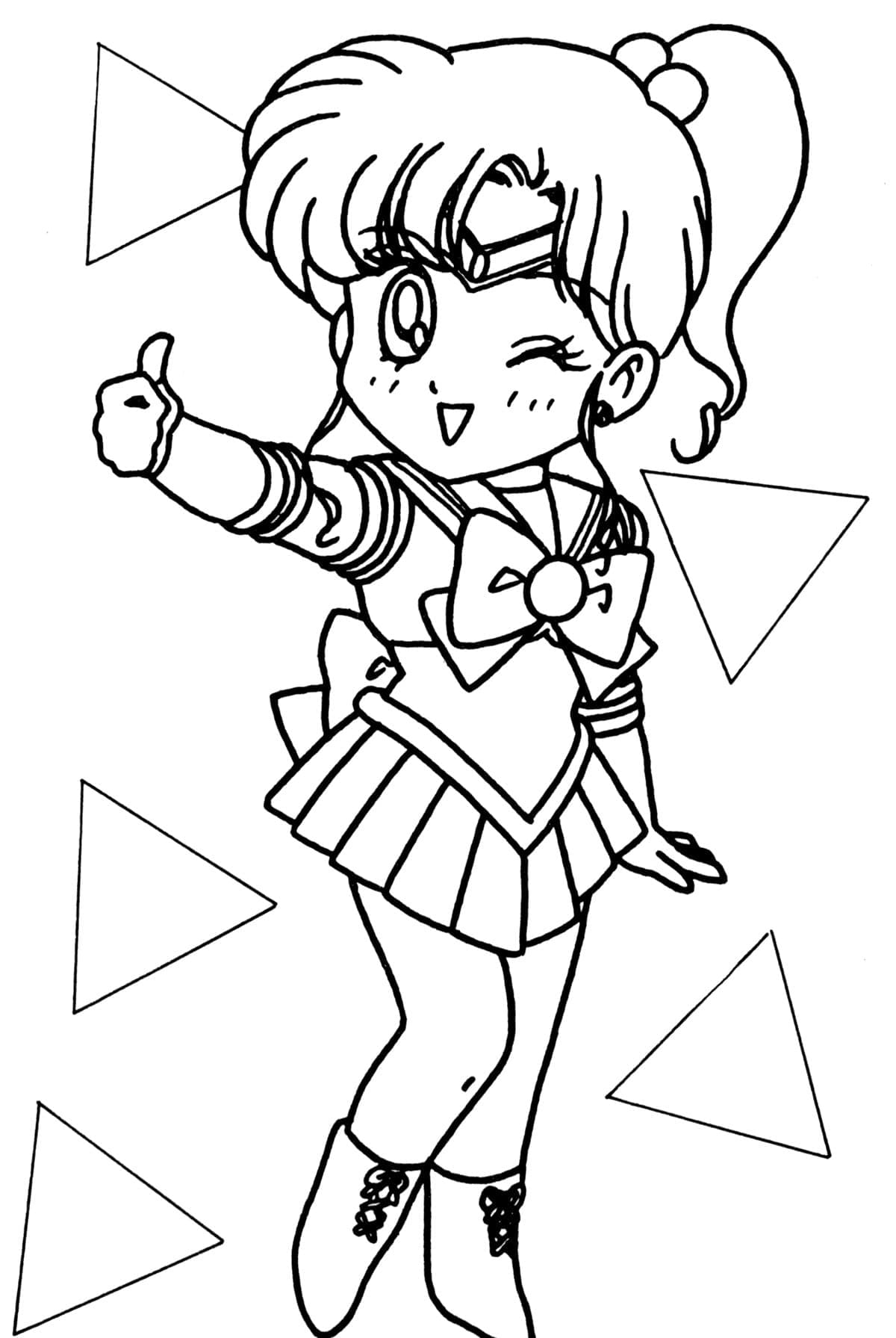 Chibi Sailor Jupiter fargeleggingsside