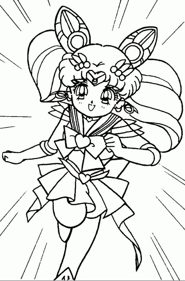 Chibiusa Sailor Moon fargeleggingsside