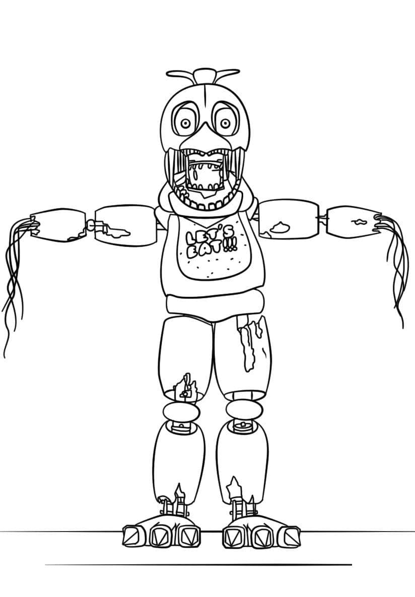 Chica FNAF fargelegging