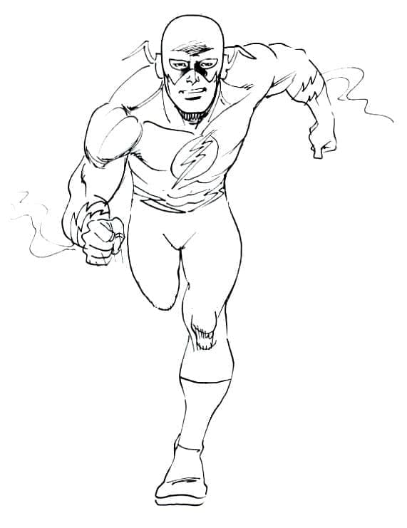 DC-helten Flash fargelegging
