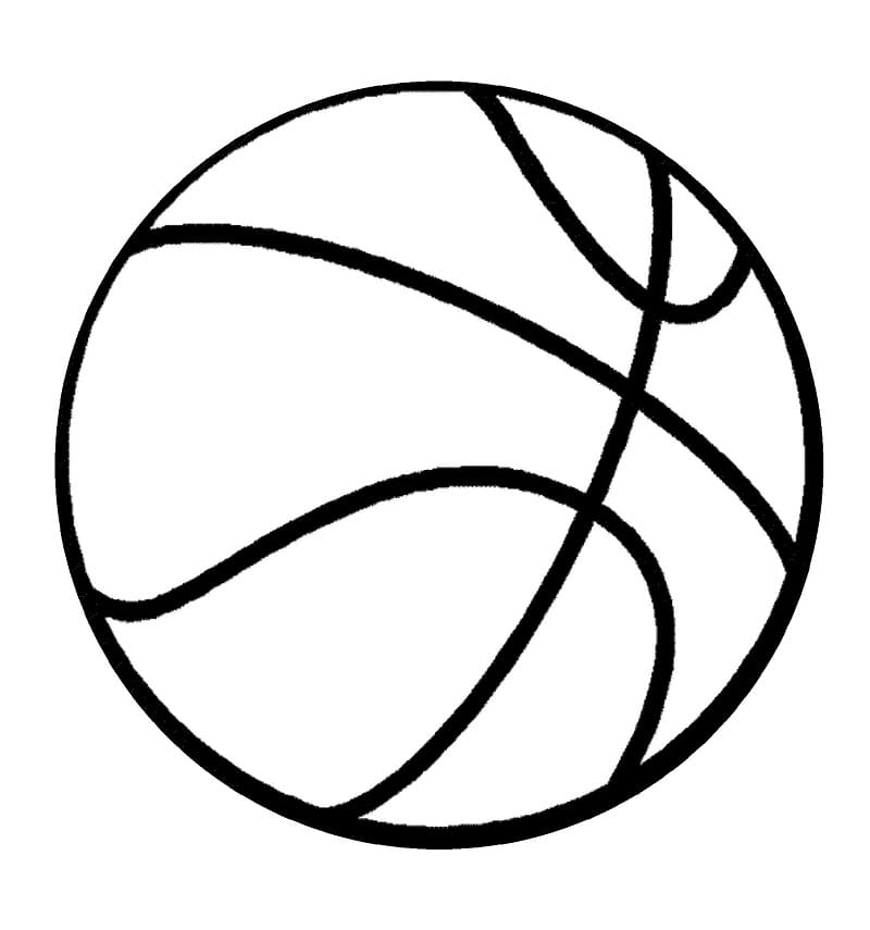 Enkel Basketballball fargelegging