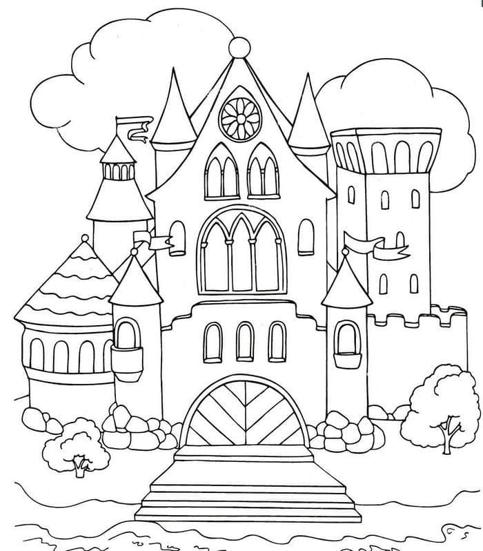 Beautiful Castle Printable fargeleggingsside
