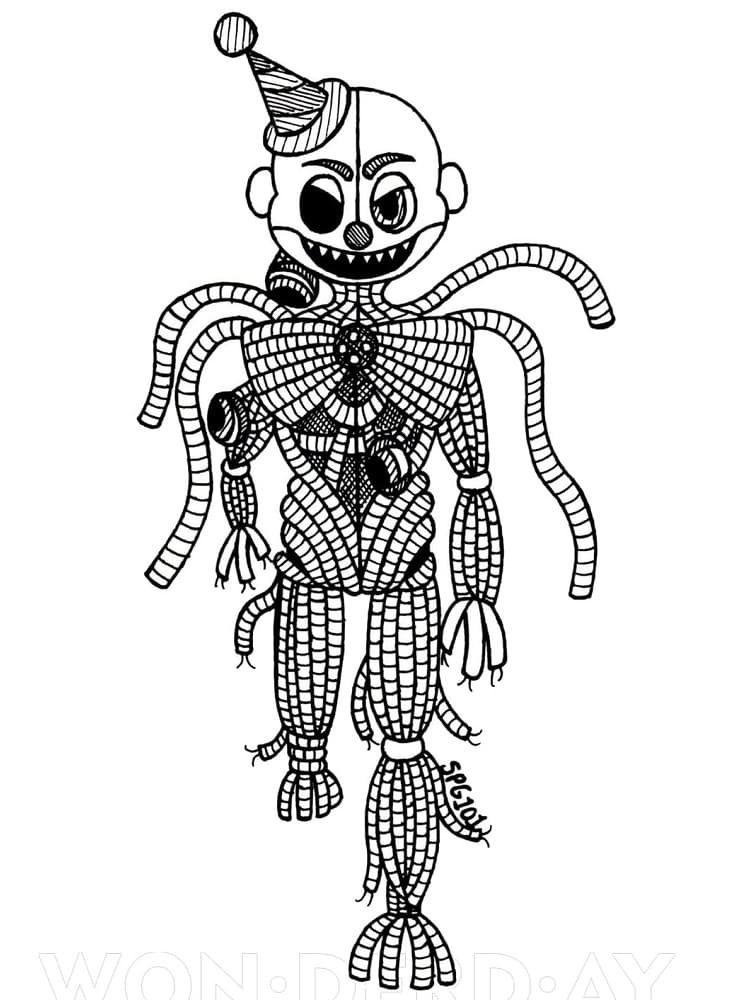 Ennard fra Five Nights at Freddy's fargelegging