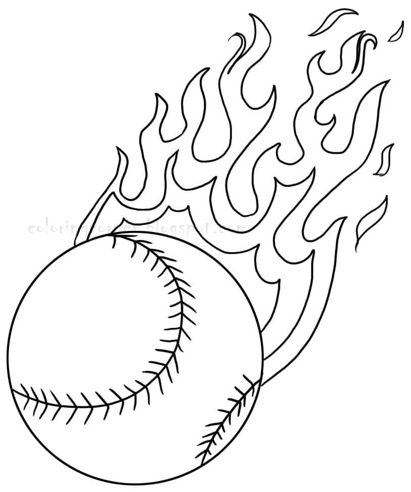 Fire Baseballbold fargelegging
