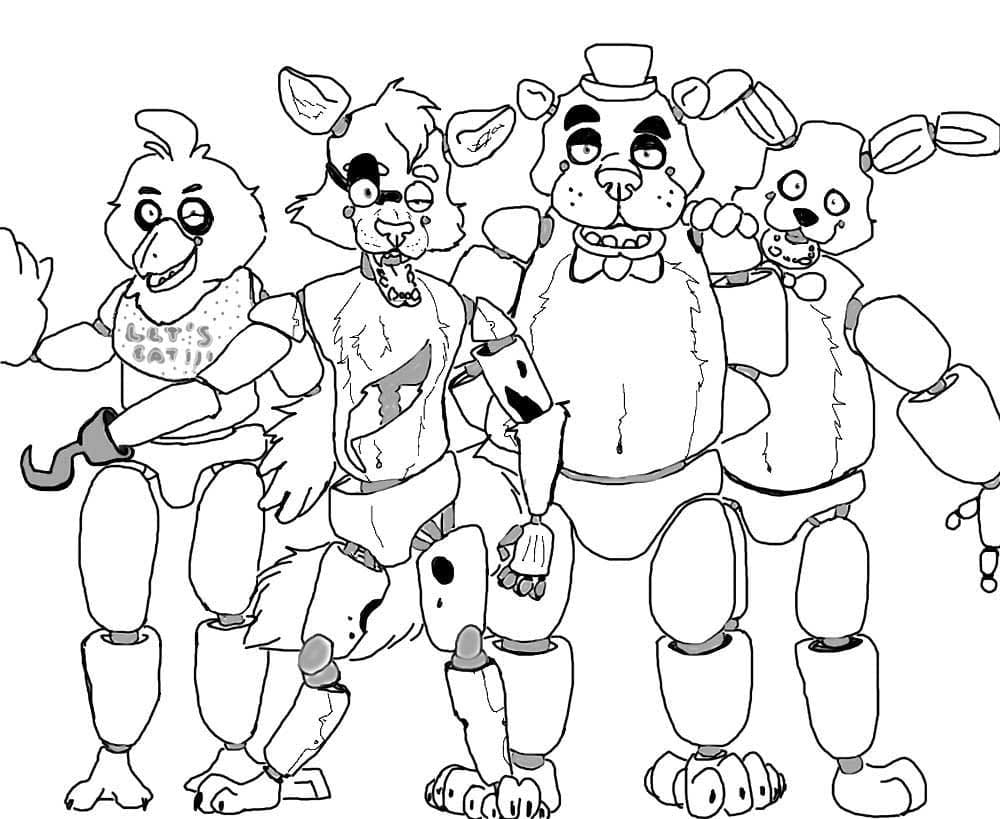 Five Nights at Freddy's Tegn fargelegging