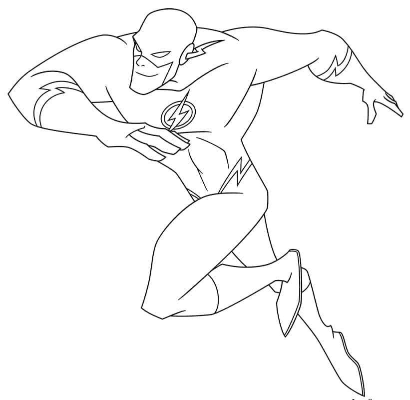 Flash Barry Allen fargelegging