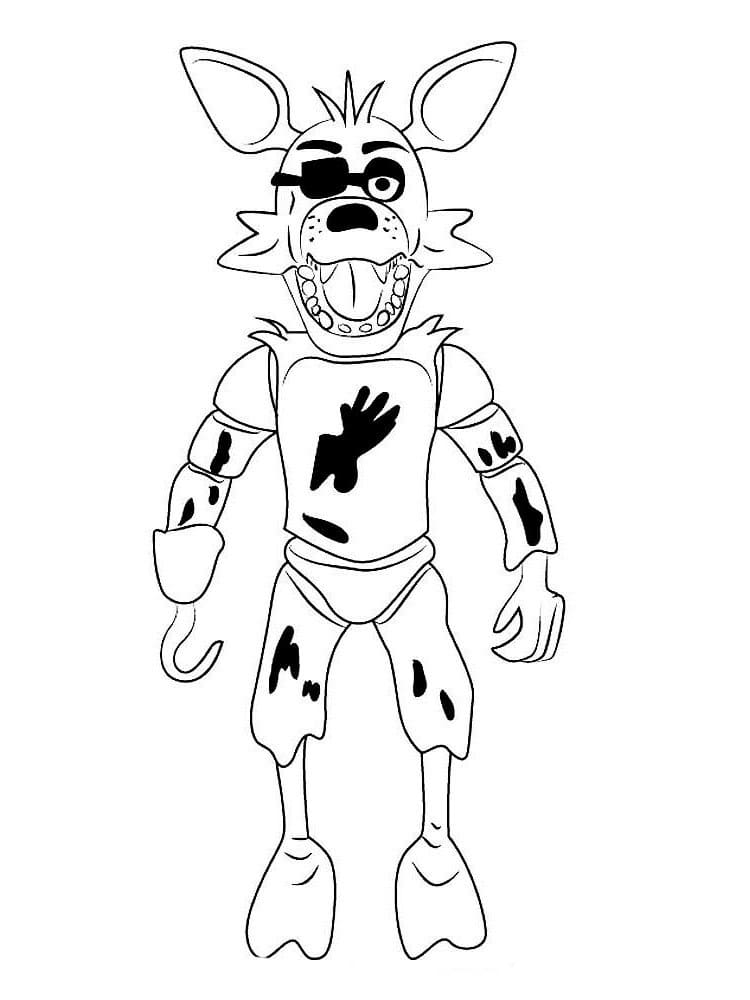 Foxy Five Nights at Freddy's fargelegging