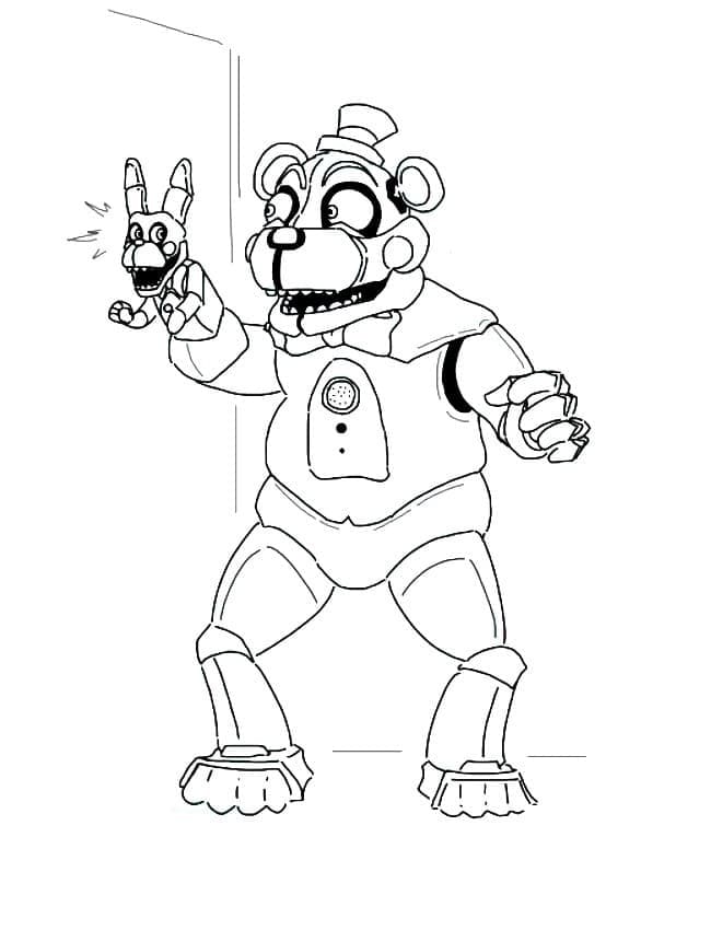 Freddy FNAF fargelegging