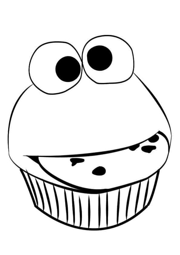 Froske Cupcake fargeleggingsside
