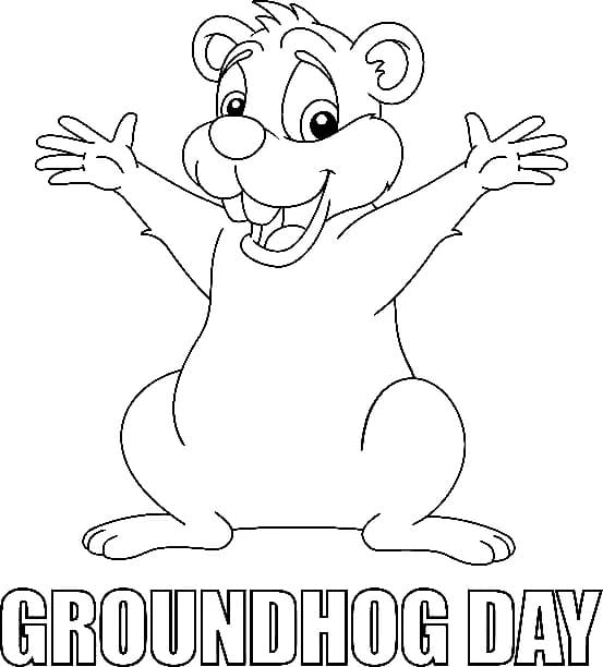 Groundhog Day-ark fargeleggingsside