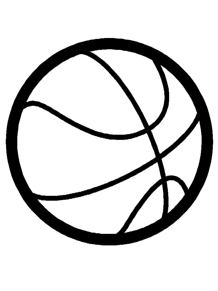 Grunnleggende Basketballball fargelegging