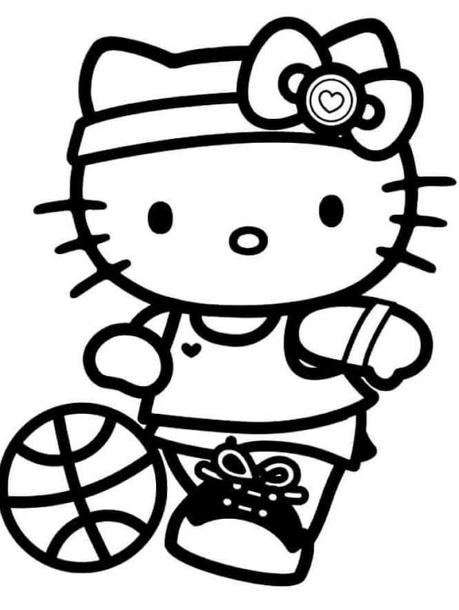 Hello Kitty Spiller Basketball fargelegging