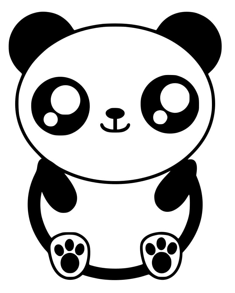 Kawaii Panda fargelegging